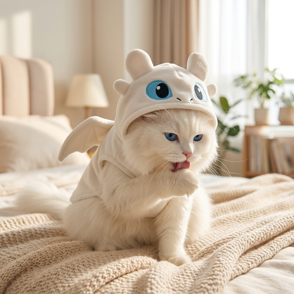 Cozy Scales Cat Costume