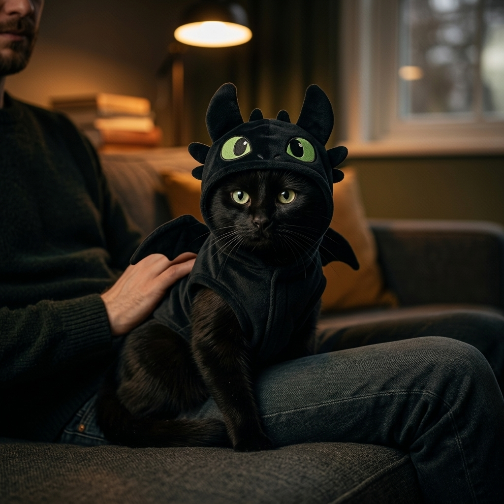 Cozy Scales Cat Costume